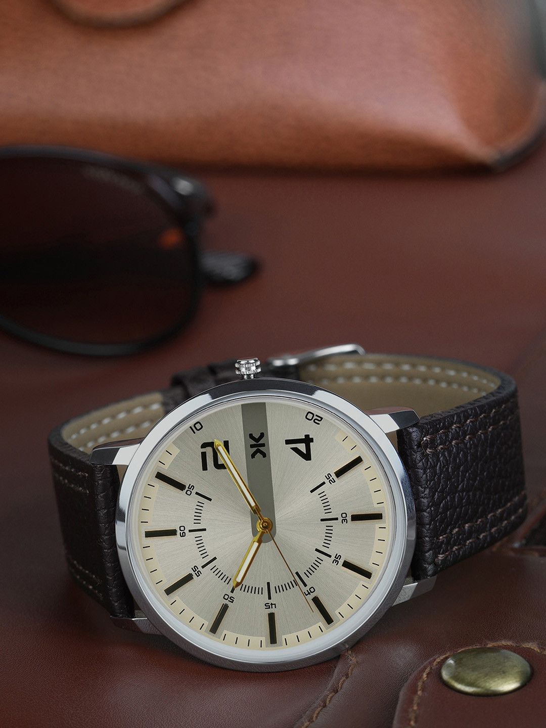 

Killer Men Dial & Bracelet Style Straps Analogue Watch KLMO22B, Brown