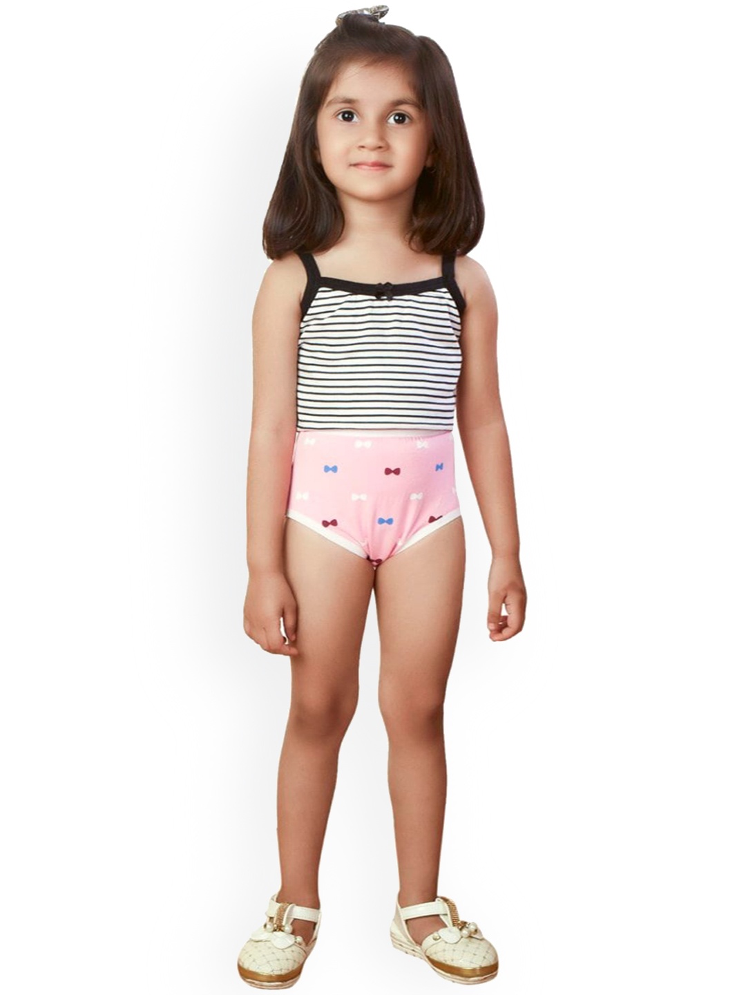 

inner amour Girls Pack Of 3 Assorted Cotton Hipster Briefs