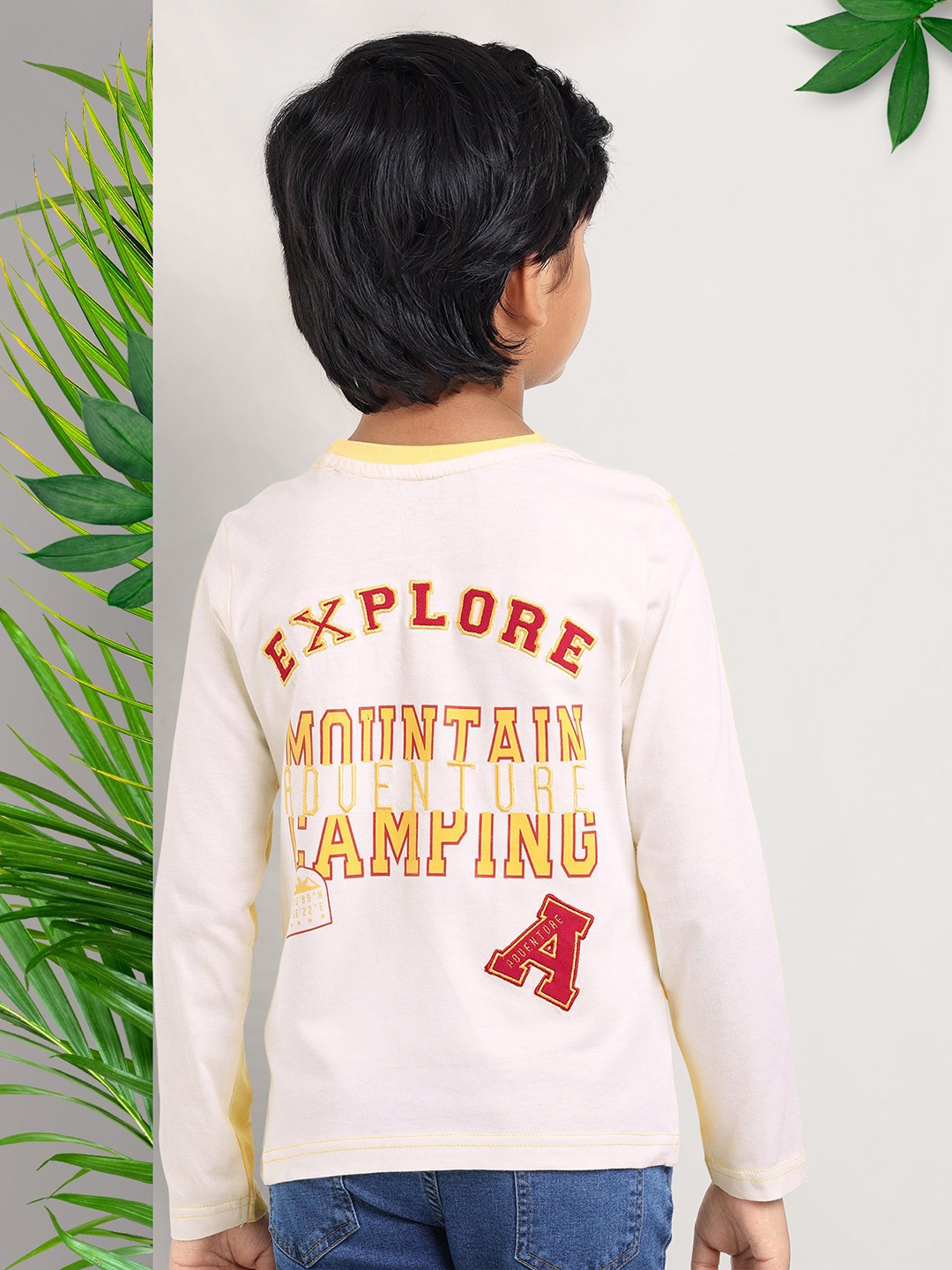 

ARIAS By LARA DUTTA Boys Typography Printed T-shirt, Yellow