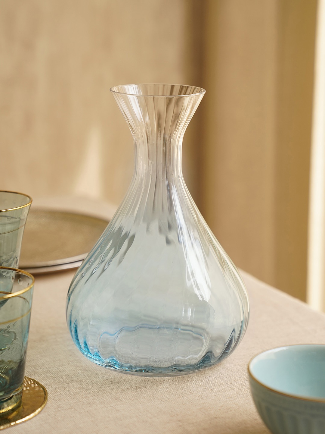 

Pure Home and Living Light Blue Ombre Glass Decanter