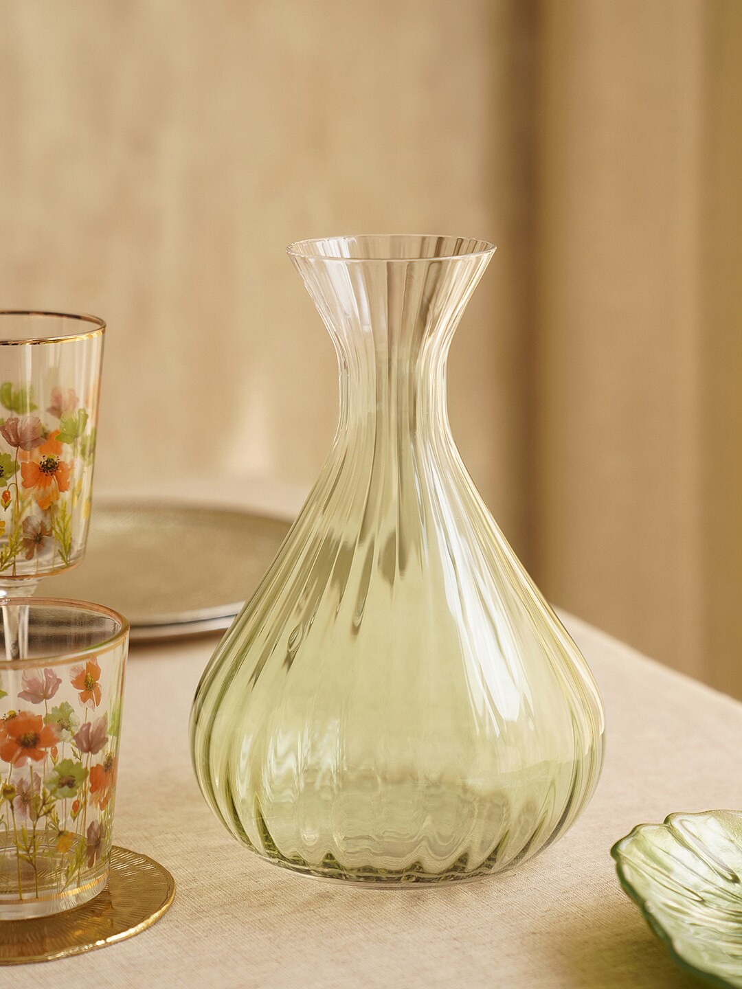 

Pure Home and Living Green Ombre Glass Decanter