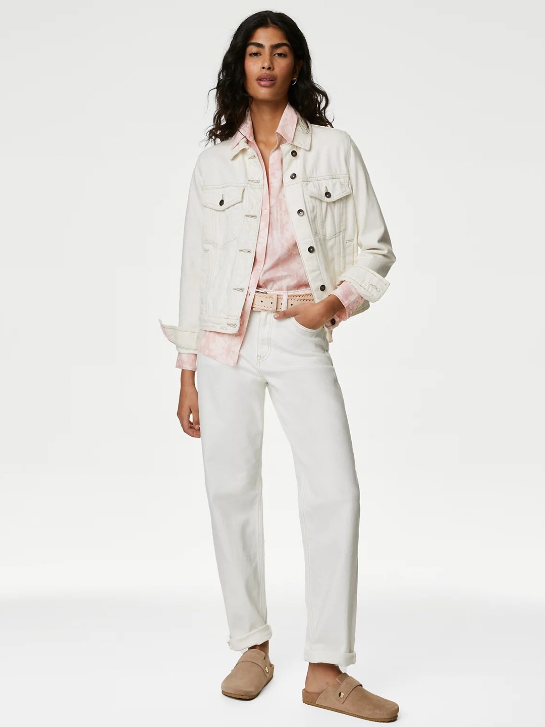 

Marks & Spencer Abstract Printed Pure Cotton Casual Shirt, Pink