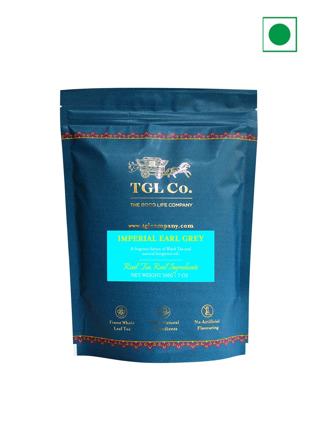 

TGL Co. Imperial Earl Grey Black Tea Bags -200 Gm, Blue