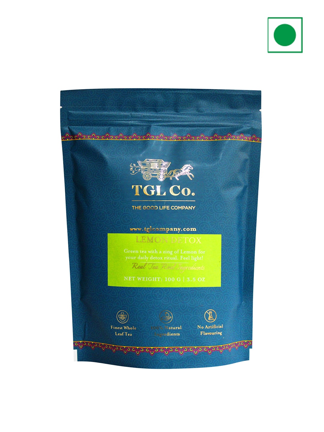 

TGL Co. Lemon Detox Green Tea-200 g, Teal