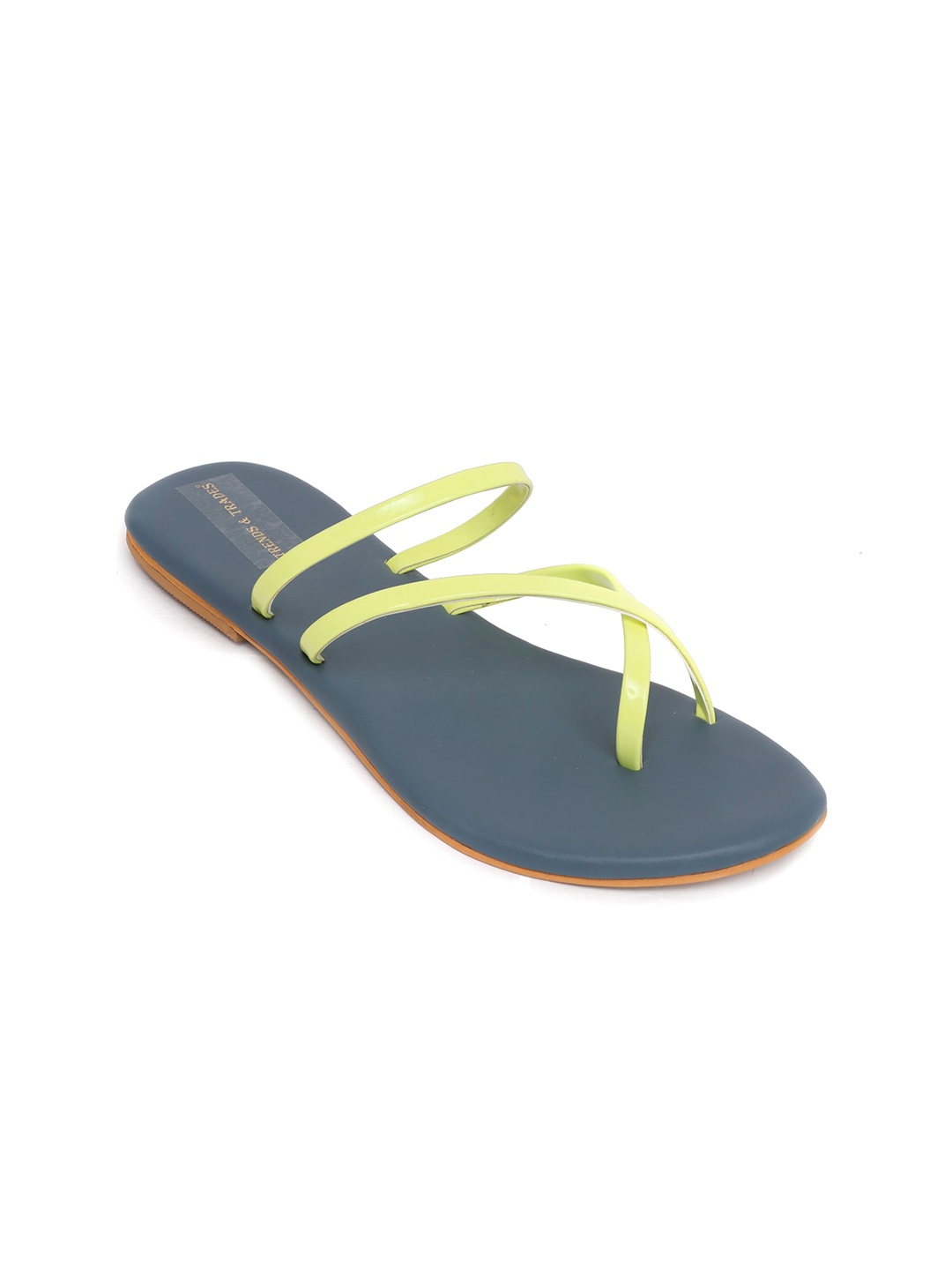 

TRENDS & TRADES Strappy One Toe Flats, Green