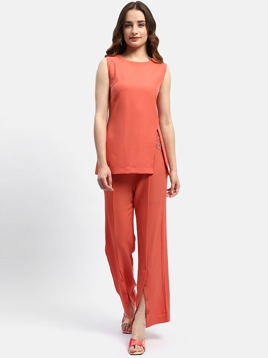 

Madame Sleeveless Top With Trousers, Rust