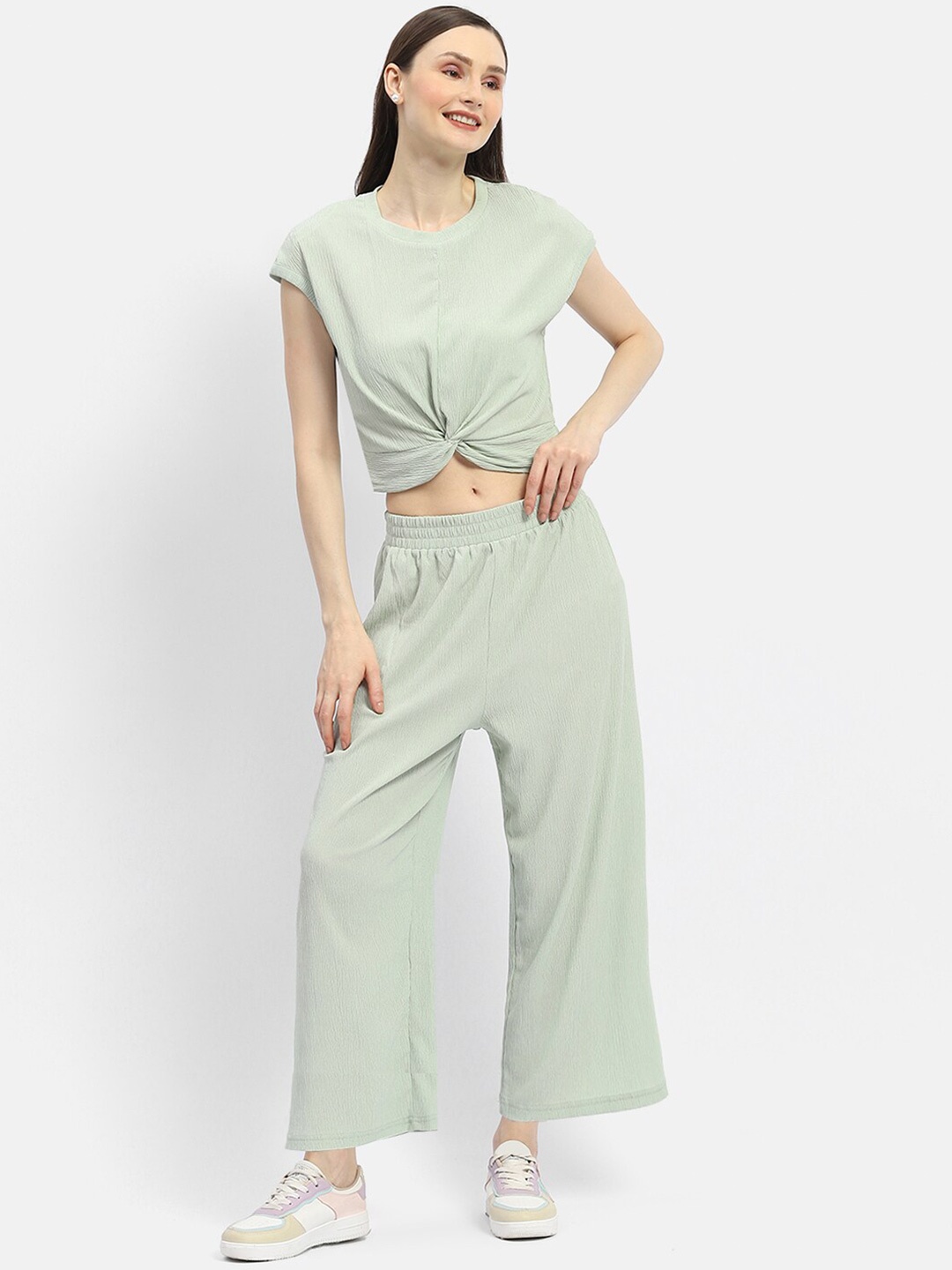 

Madame Crop Top With Trousers, Green