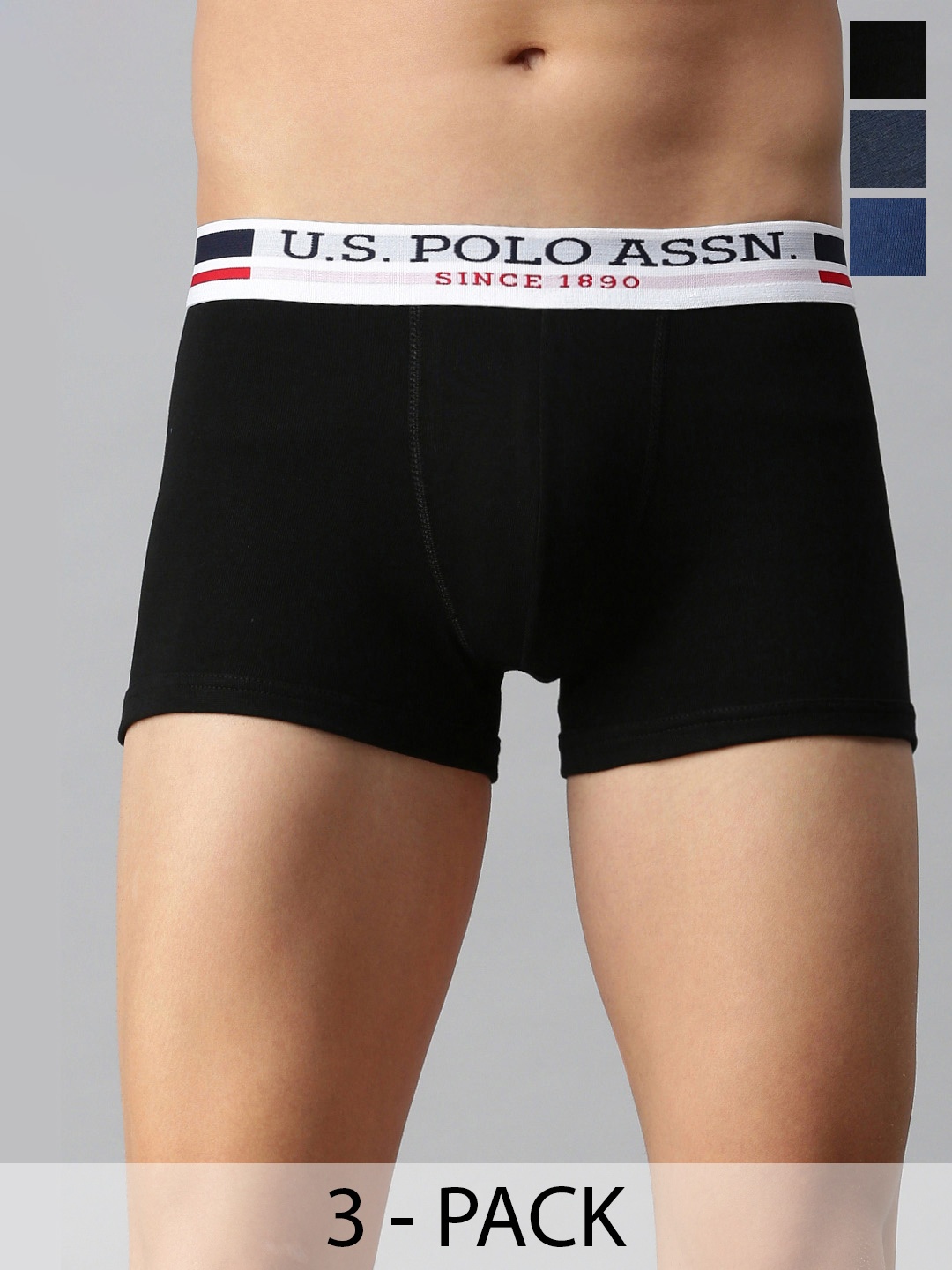 

U.S. Polo Assn. Pack of 3 Trunks 15823104-1-15474982-1, Black