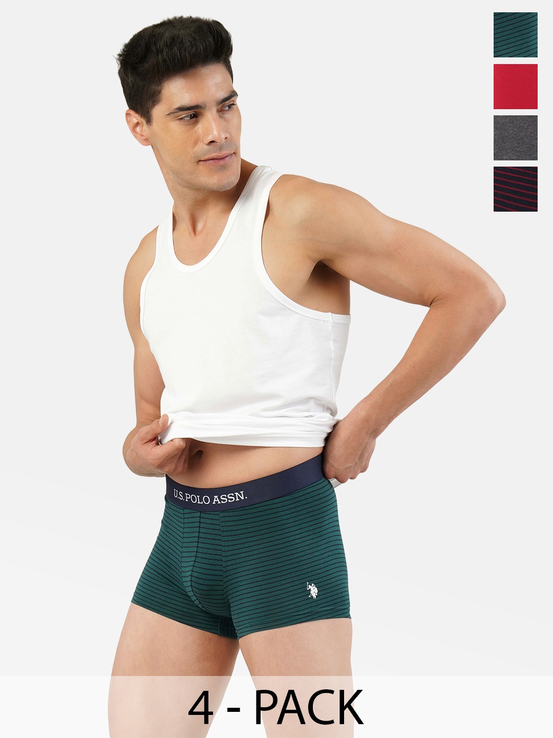 

U.S. Polo Assn. Pack of 4 Trunks 21275916-1-15823112-1, Green