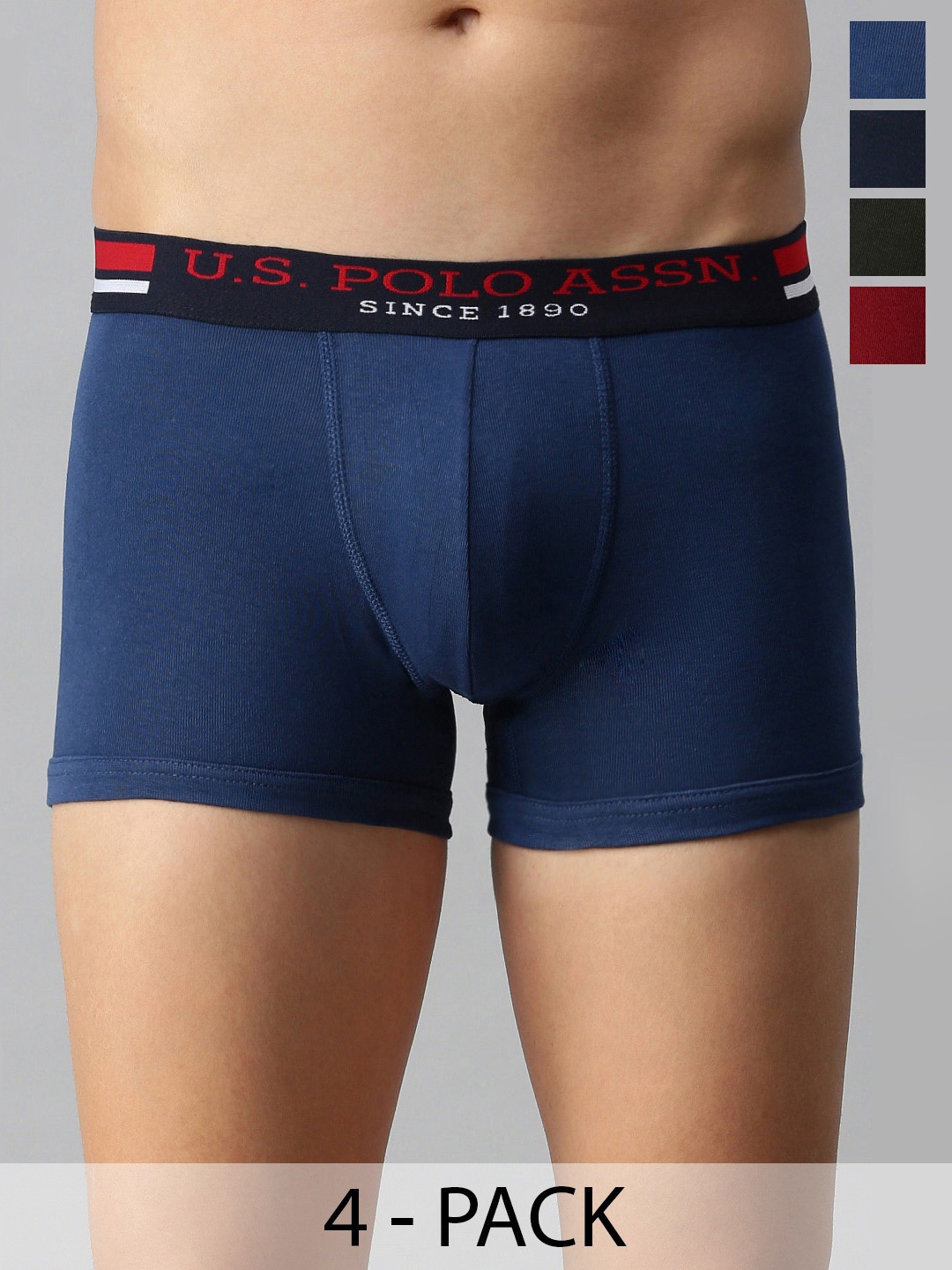 

U.S. Polo Assn. Pack of 4 Trunks 15823116-1-15823120-1, Navy blue