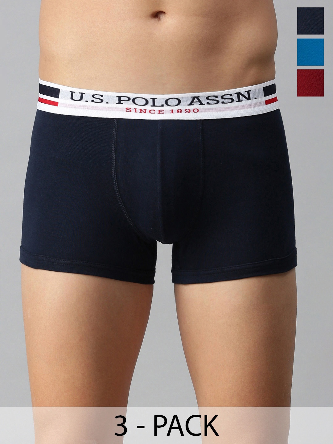 

U.S. Polo Assn. Pack of 3 Trunks 19484916-1-15823116-1, Navy blue