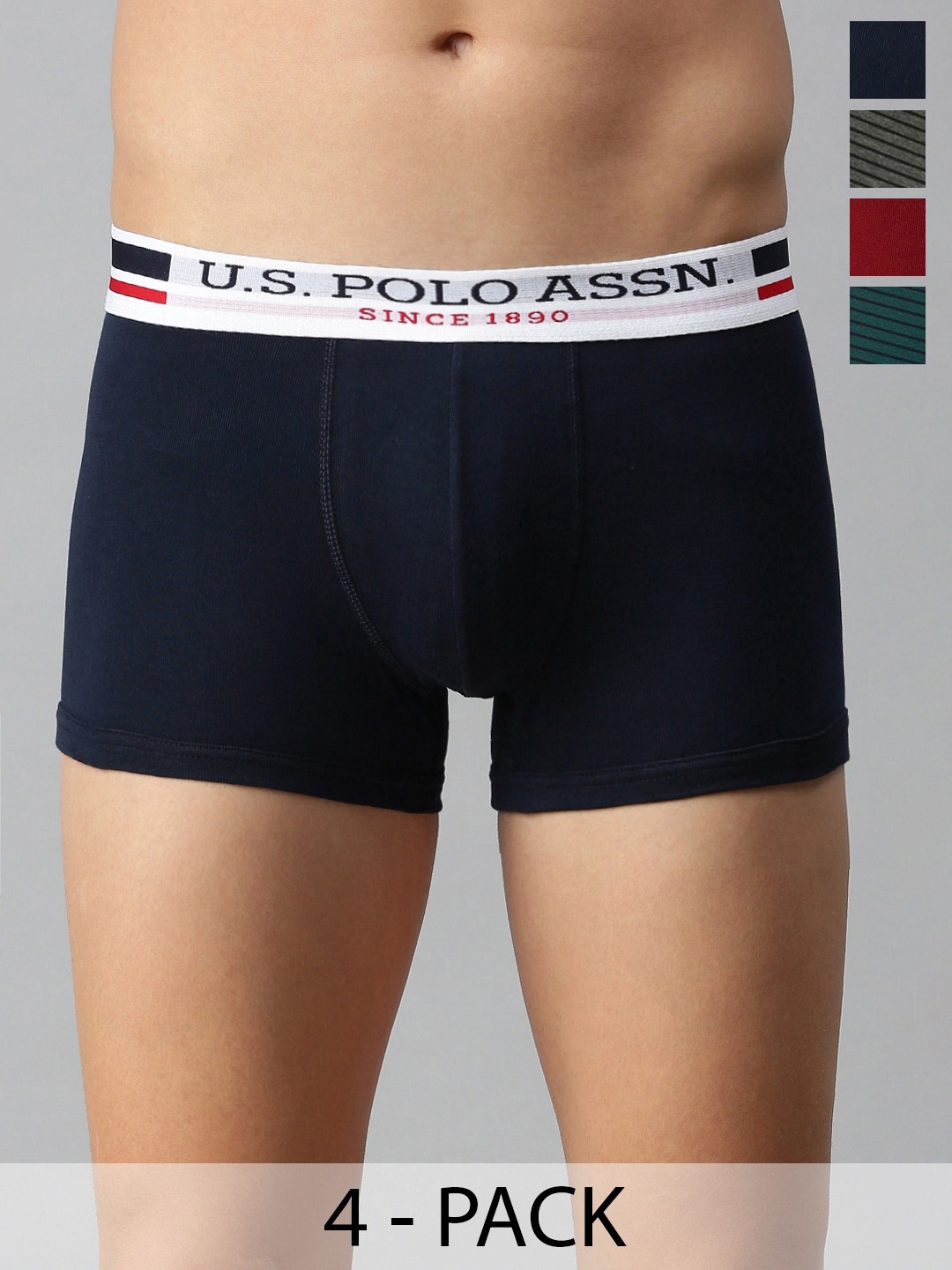 

U.S. Polo Assn. Pack of 4 Trunks 15823116-1-21275906-1, Grey