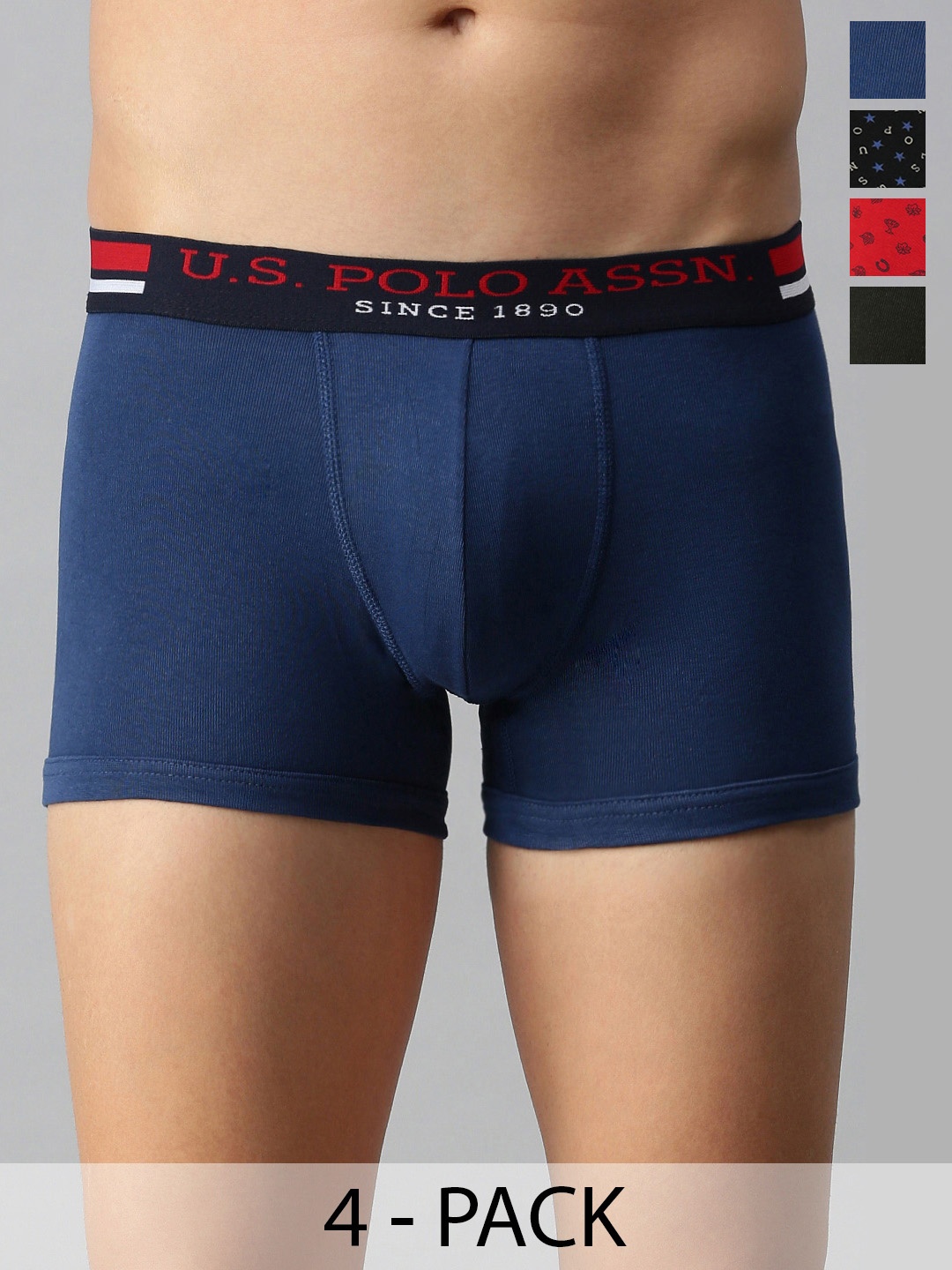 

U.S. Polo Assn. Pack of 4 Trunks 15823118-1-15823120-1, Red