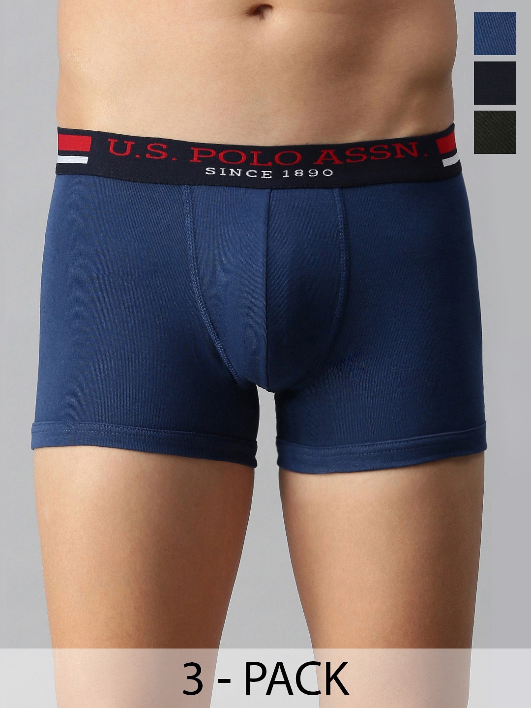 

U.S. Polo Assn. Pack of 3 Trunks 19484920-1-15823120-1, Navy blue