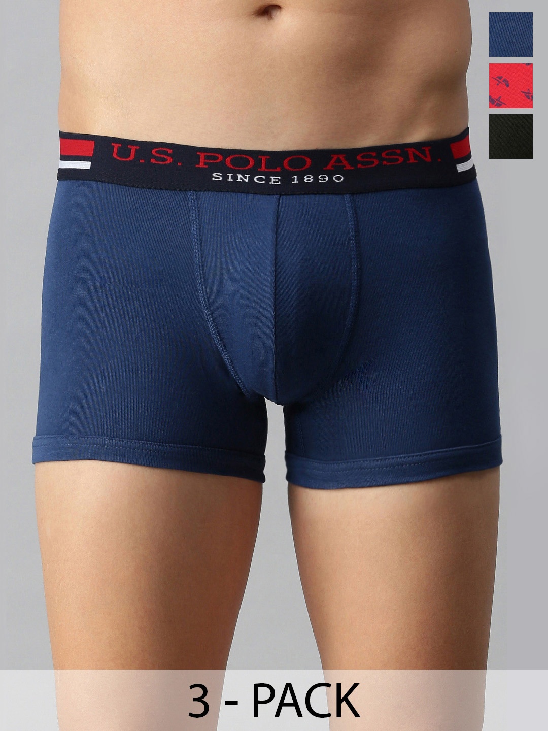 

U.S. Polo Assn. Pack of 3 Trunks 15823120-1-20416328-1, Navy blue