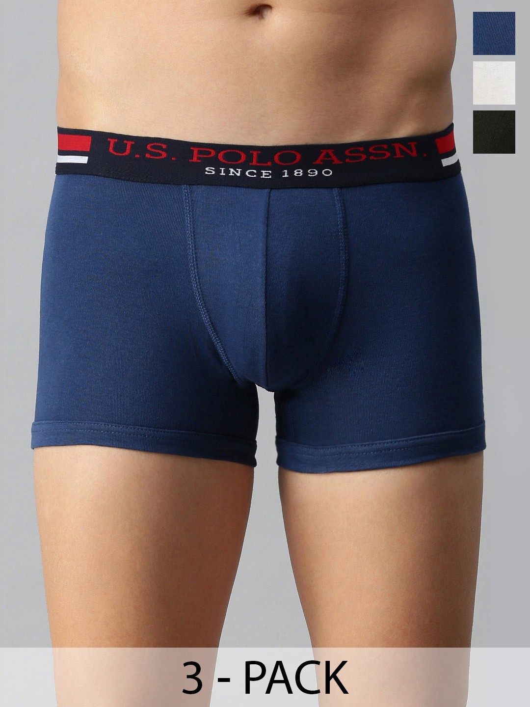 

U.S. Polo Assn. Pack of 3 Trunks 21275908-1-15823120-1, Navy blue