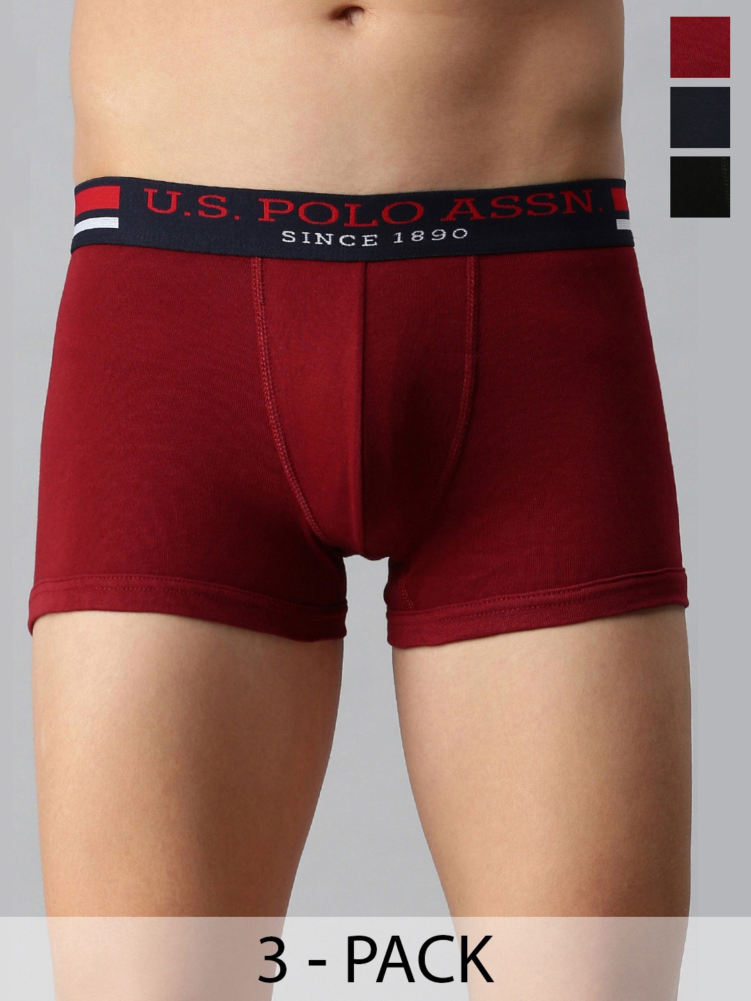 

U.S. Polo Assn. Pack of 3 Trunks 19484920-1-15823124-1, Maroon