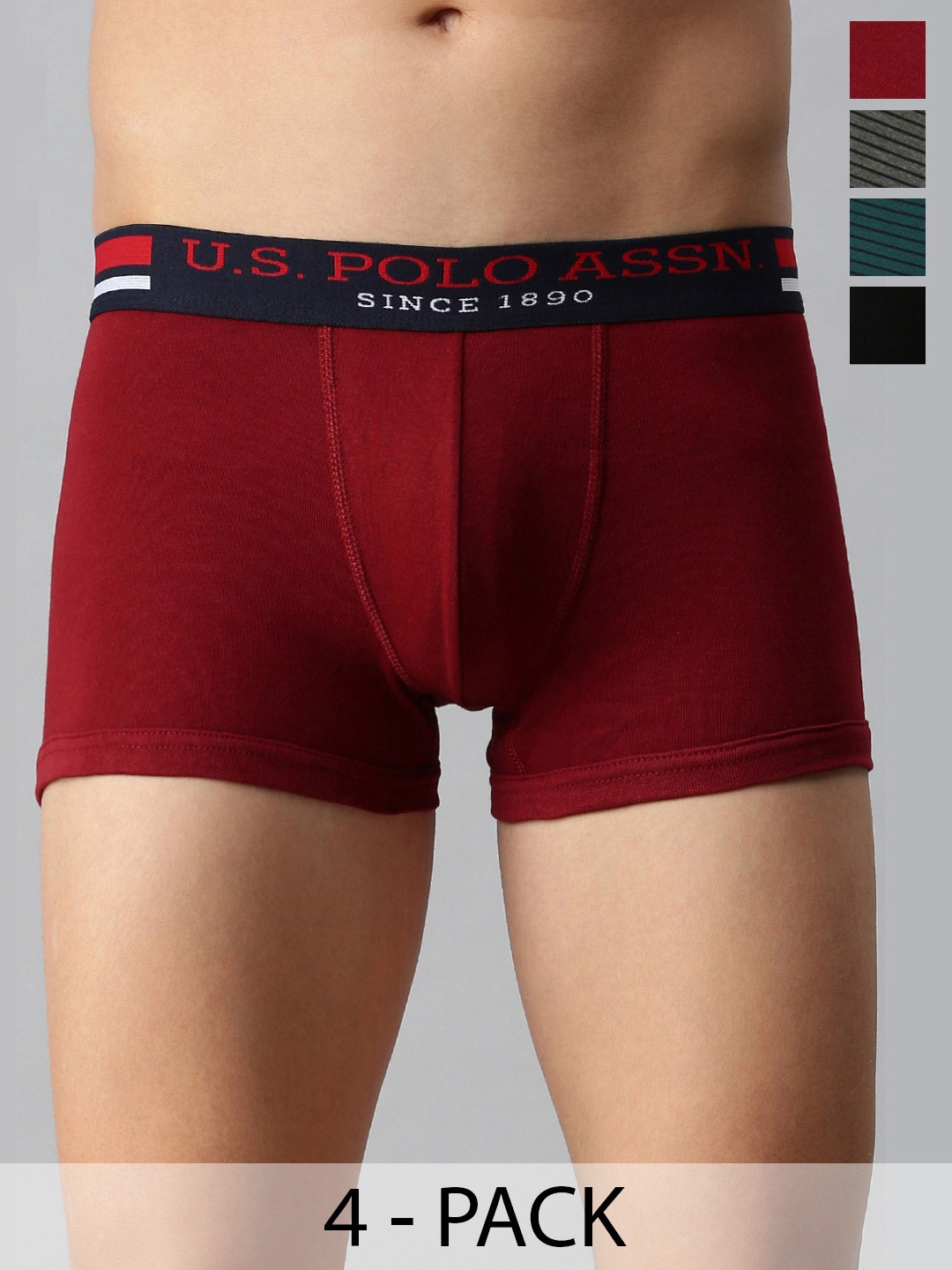 

U.S. Polo Assn. Pack of 4 Trunks 15823124-1-21275906-1, Grey