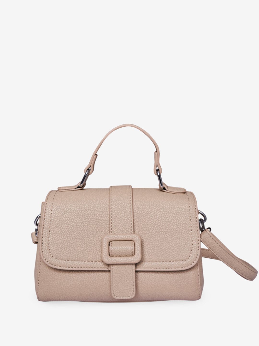 

AND Textured Structured Handheld Bag, Beige