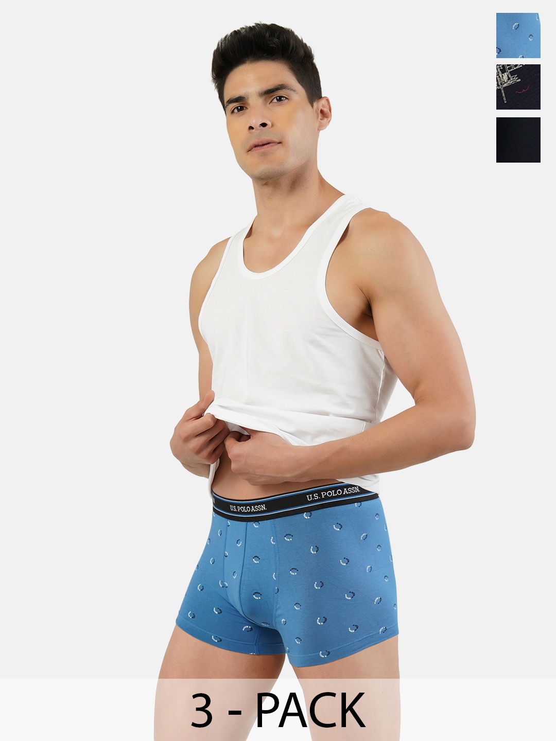 

U.S. Polo Assn. Pack of 3 Trunks 15823128-1-19484920-1, Blue