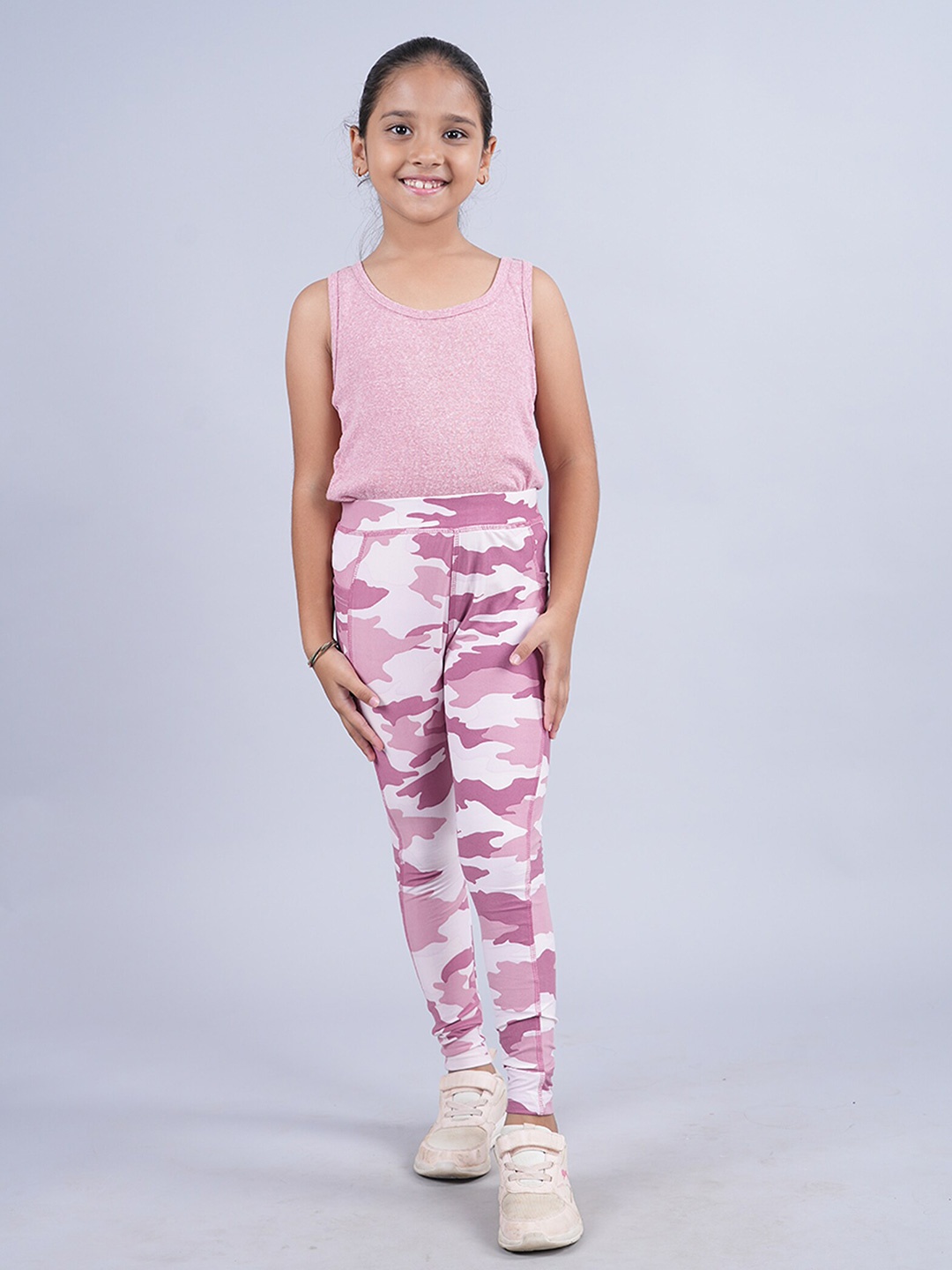 

KiddoPanti Girls Top with Legging, Mauve