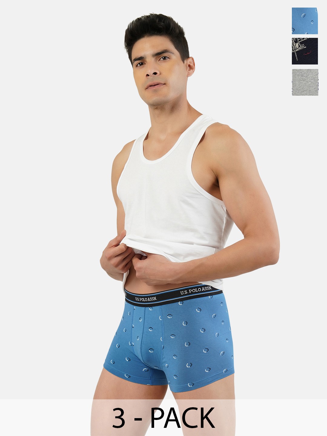 

U.S. Polo Assn. Pack of 3 Trunks 20649930-1-15823128-1, Blue