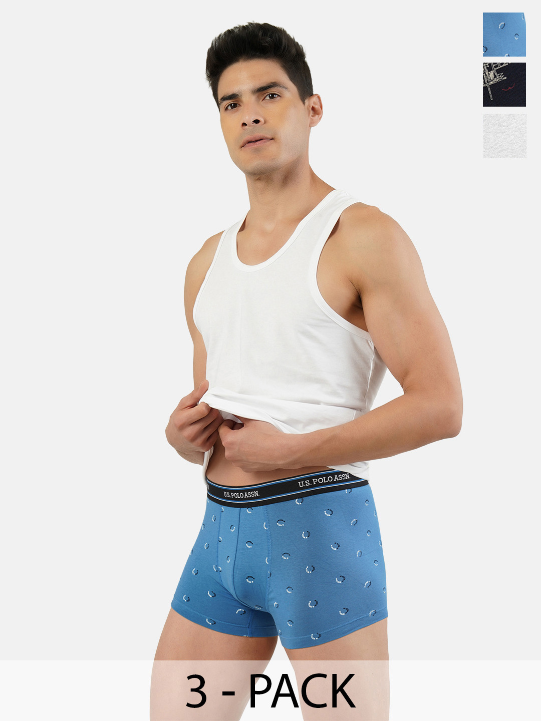 

U.S. Polo Assn. Pack of 3 Trunks 21275908-1-15823128-1, Blue
