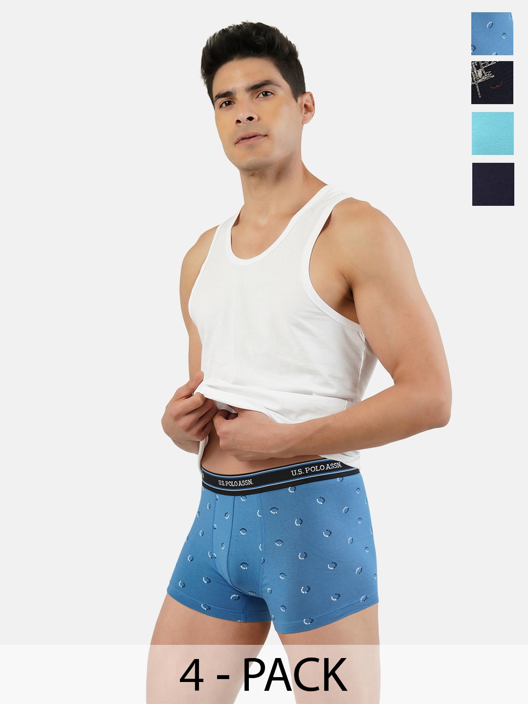 

U.S. Polo Assn. Pack of 4 Trunks 21275912-1-15823128-1, Blue