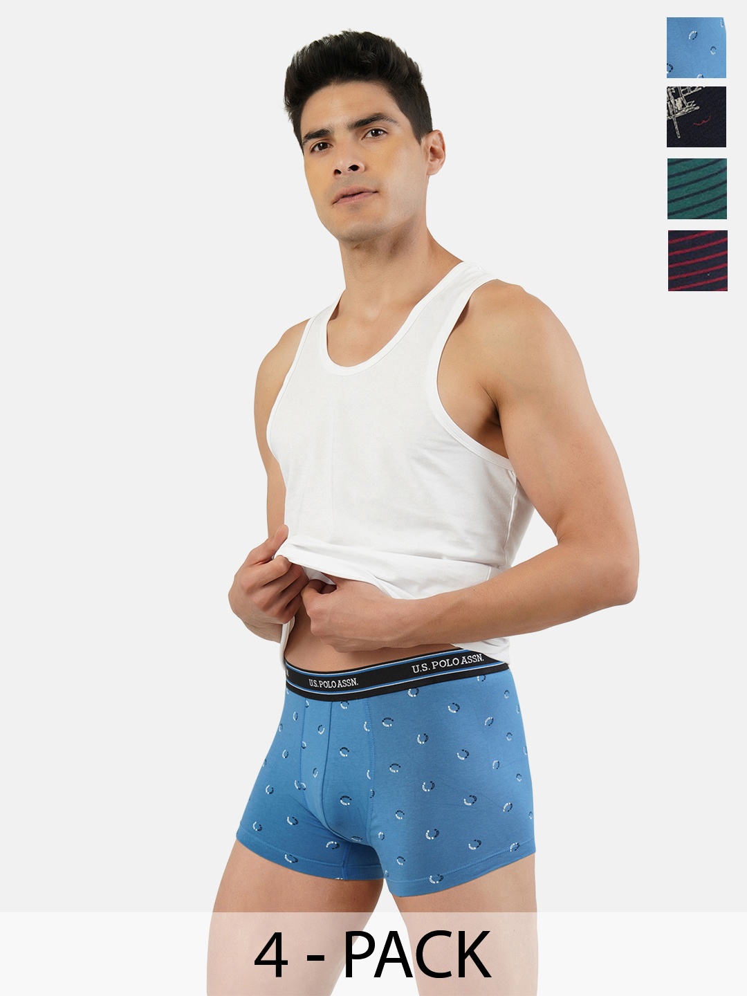 

U.S. Polo Assn. Pack of 4 Trunks 15823128-1-21275916-1, Blue