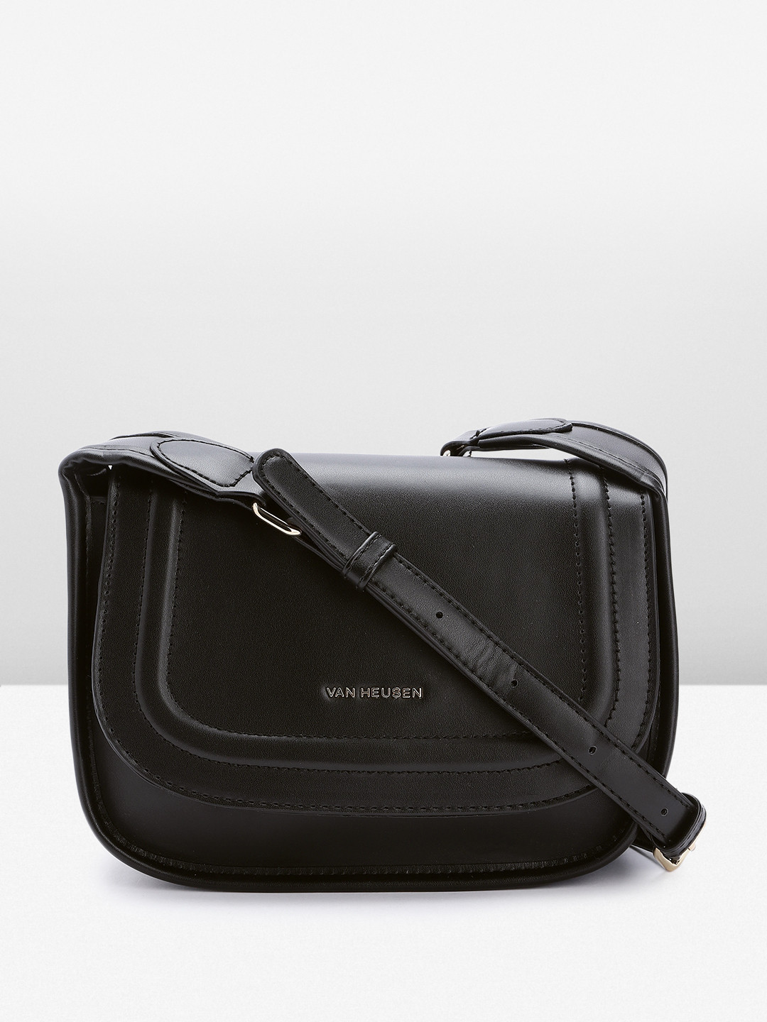 

Van Heusen Structured Sling Bag, Black