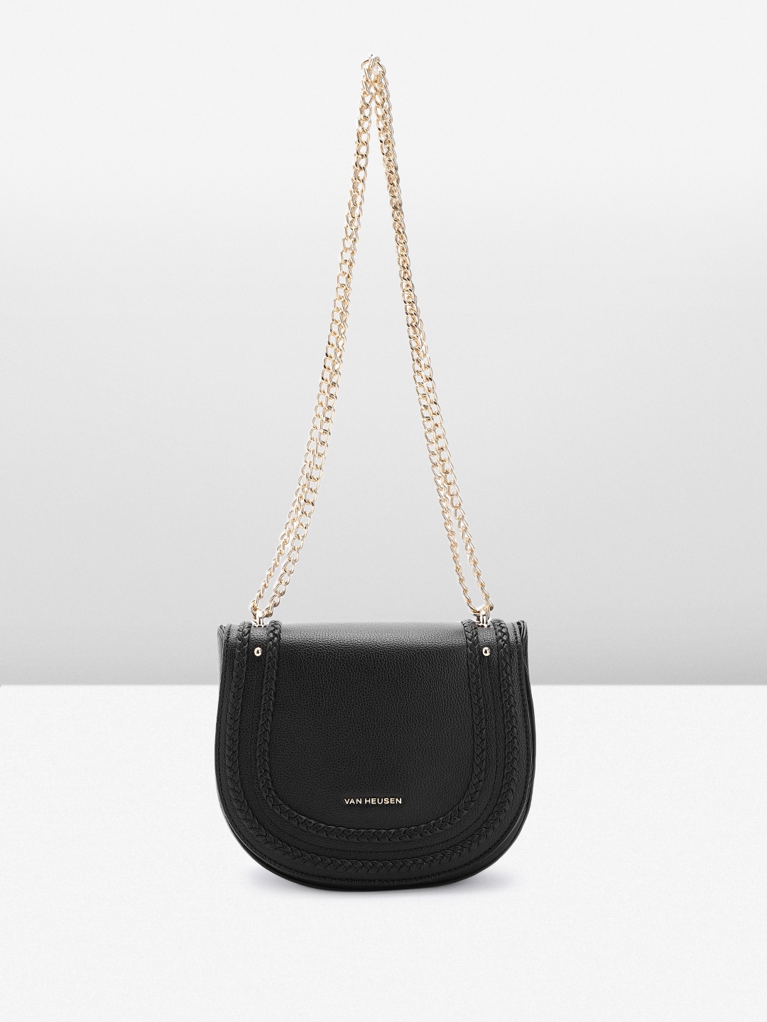 

Van Heusen Structured Sling Bag, Black