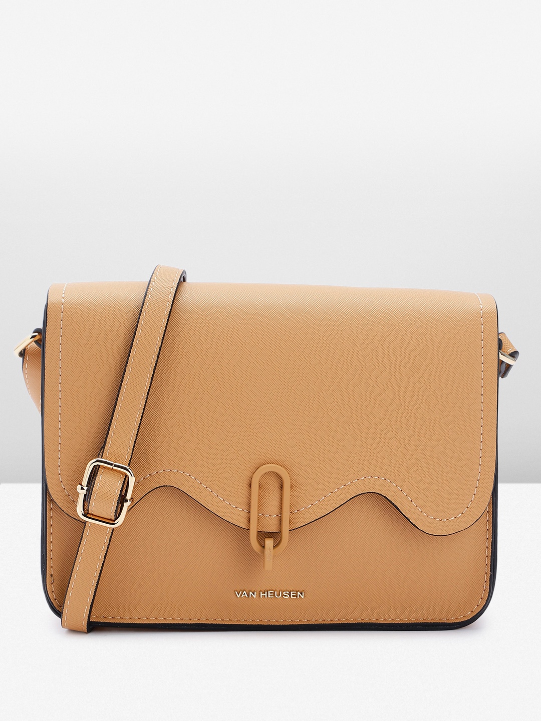 

Van Heusen Structured Sling Bag, Brown