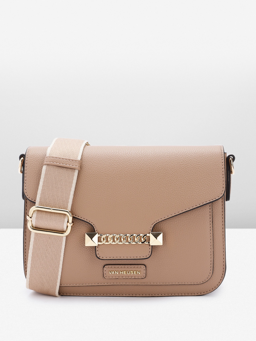 

Van Heusen Structured Sling Bag, Brown