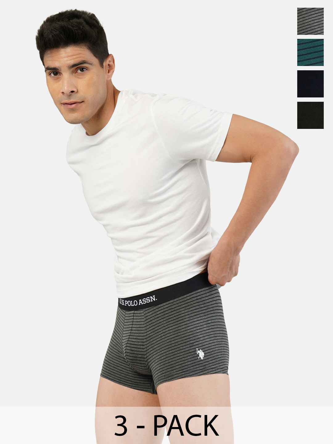 

U.S. Polo Assn. Pack of 4 Trunks 21275906-1-15823132-1, Grey