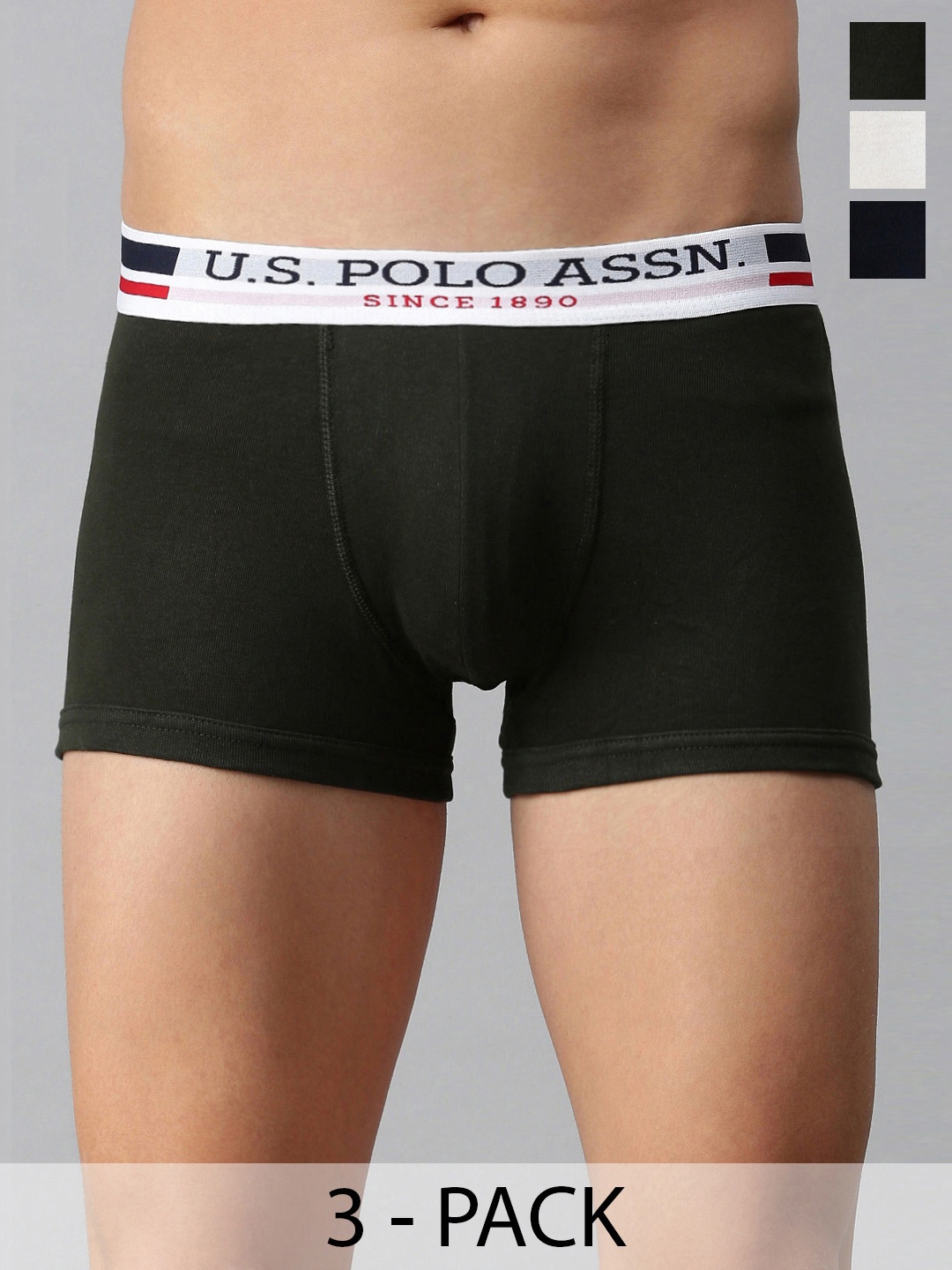 

U.S. Polo Assn. Pack of 3 Trunks 21275908-1-15823132-1, Black