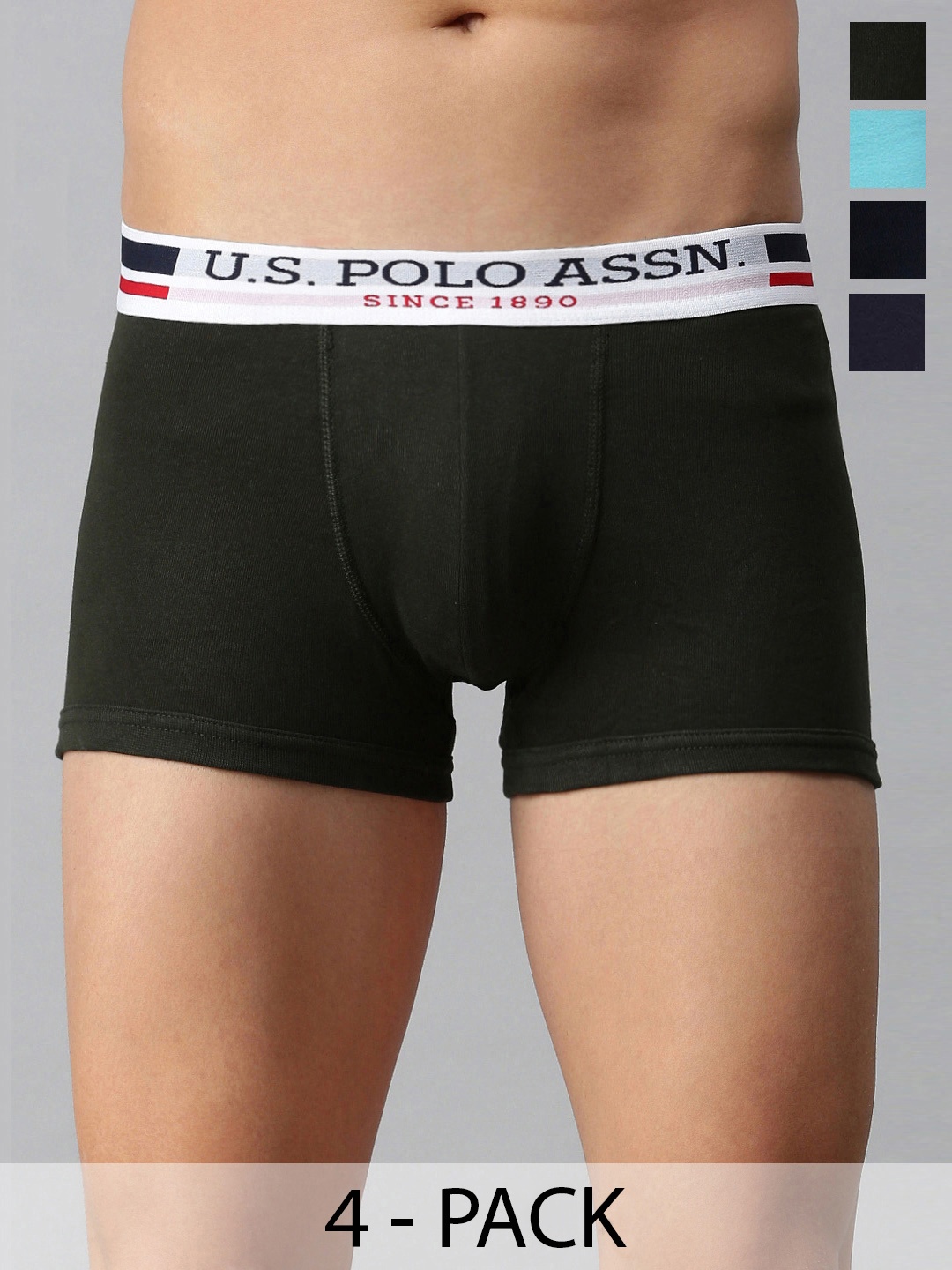 

U.S. Polo Assn. Pack of 4 Trunks 21275912-1-15823132-1, Black