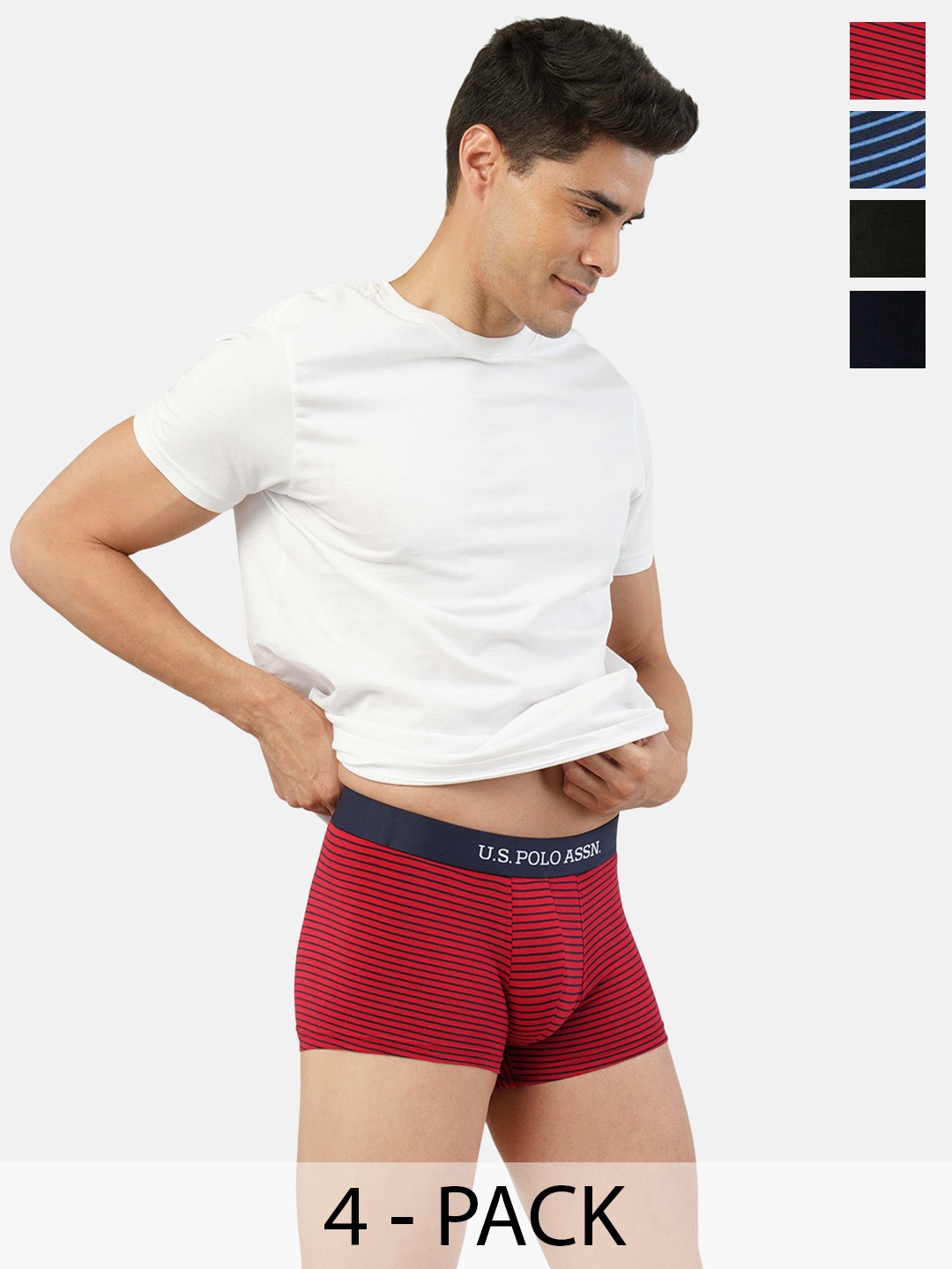 

U.S. Polo Assn. Pack of 4 Trunks 21275922-1-15823132-1, Red