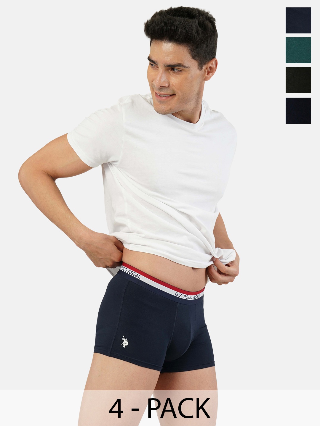

U.S. Polo Assn. Pack of 4 Trunks 21275936-1-15823132-1, Navy blue