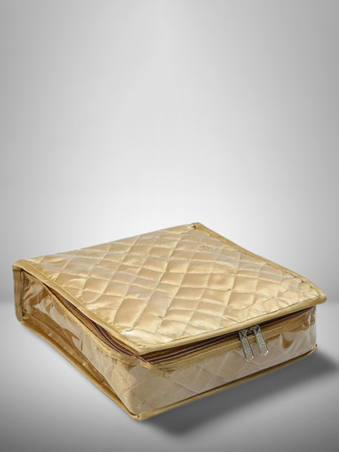 

atorakushon Makeup Accessories Satin Travel Pouch, Gold