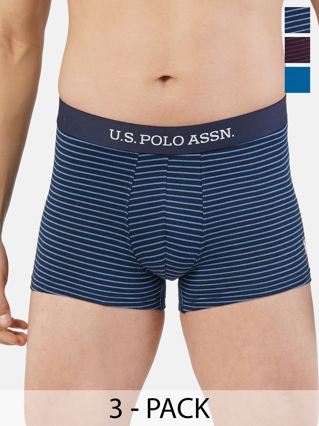 

U.S. Polo Assn. Pack of 3 Trunks 19484916-1-21275938-1, Navy blue