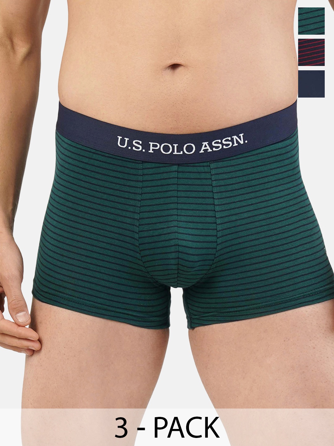 

U.S. Polo Assn. Pack of 3 Trunks 21275916-1-19484918-1, Green