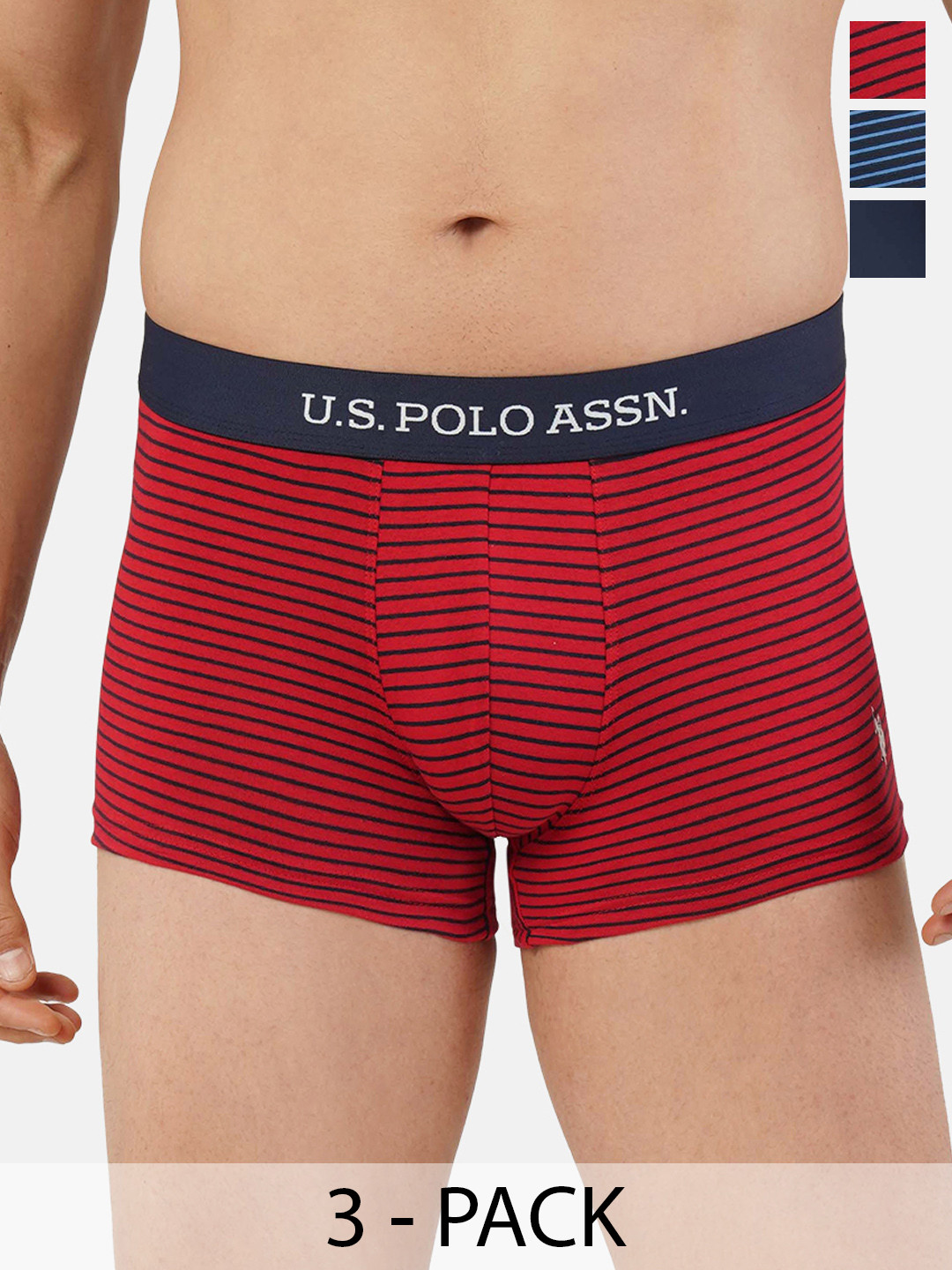 

U.S. Polo Assn. Pack of 3 Trunks 21275922-1-19484918-1, Red
