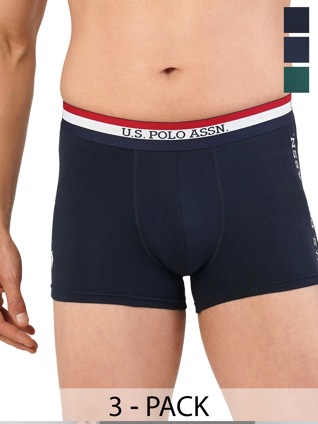 

U.S. Polo Assn. Pack of 3 Trunks 19484918-1-21275936-1, Navy blue