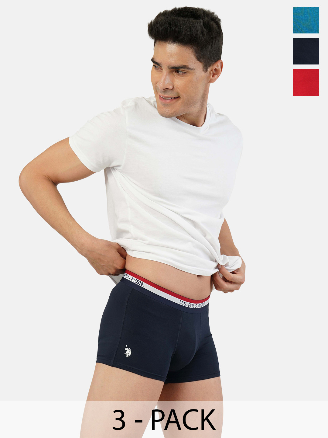 

U.S. Polo Assn. Pack of 3 Trunks 19484922-1-21275920-1, Navy blue