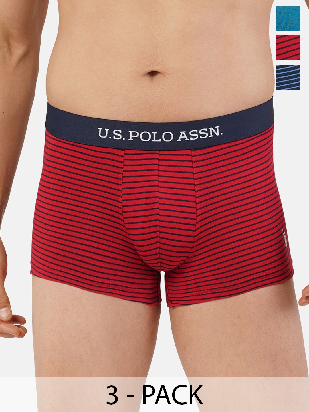 

U.S. Polo Assn. Pack of 3 Trunks 21275922-1-19484922-1, Red