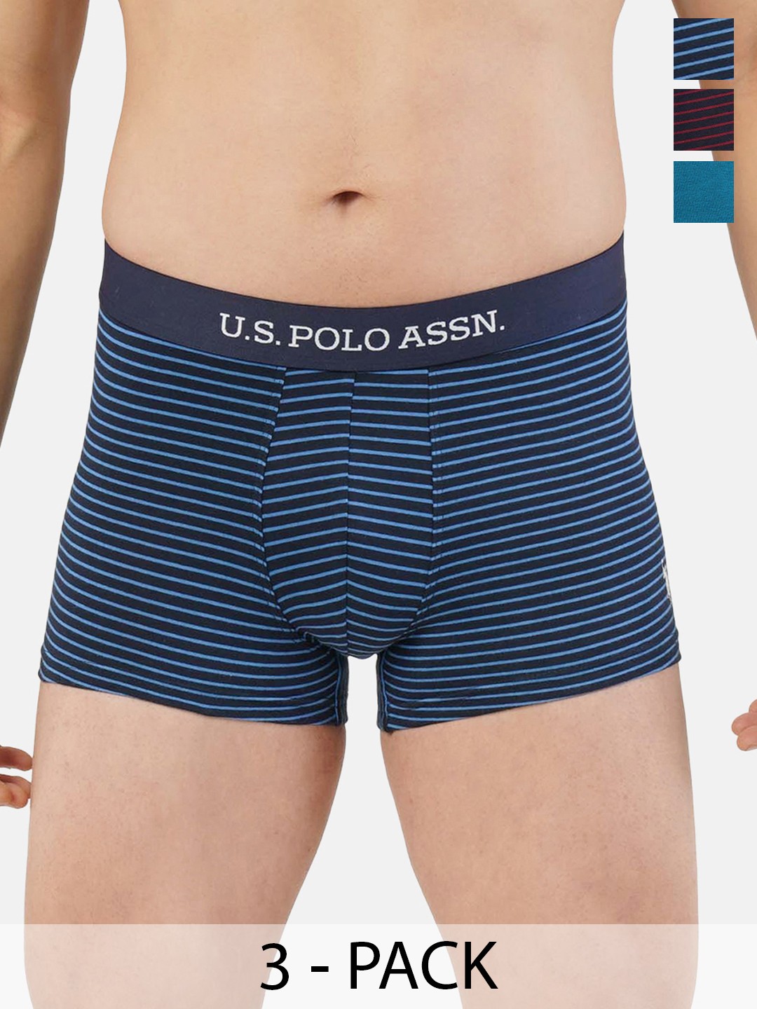 

U.S. Polo Assn. Pack of 3 Trunks 19484922-1-21275938-1, Navy blue