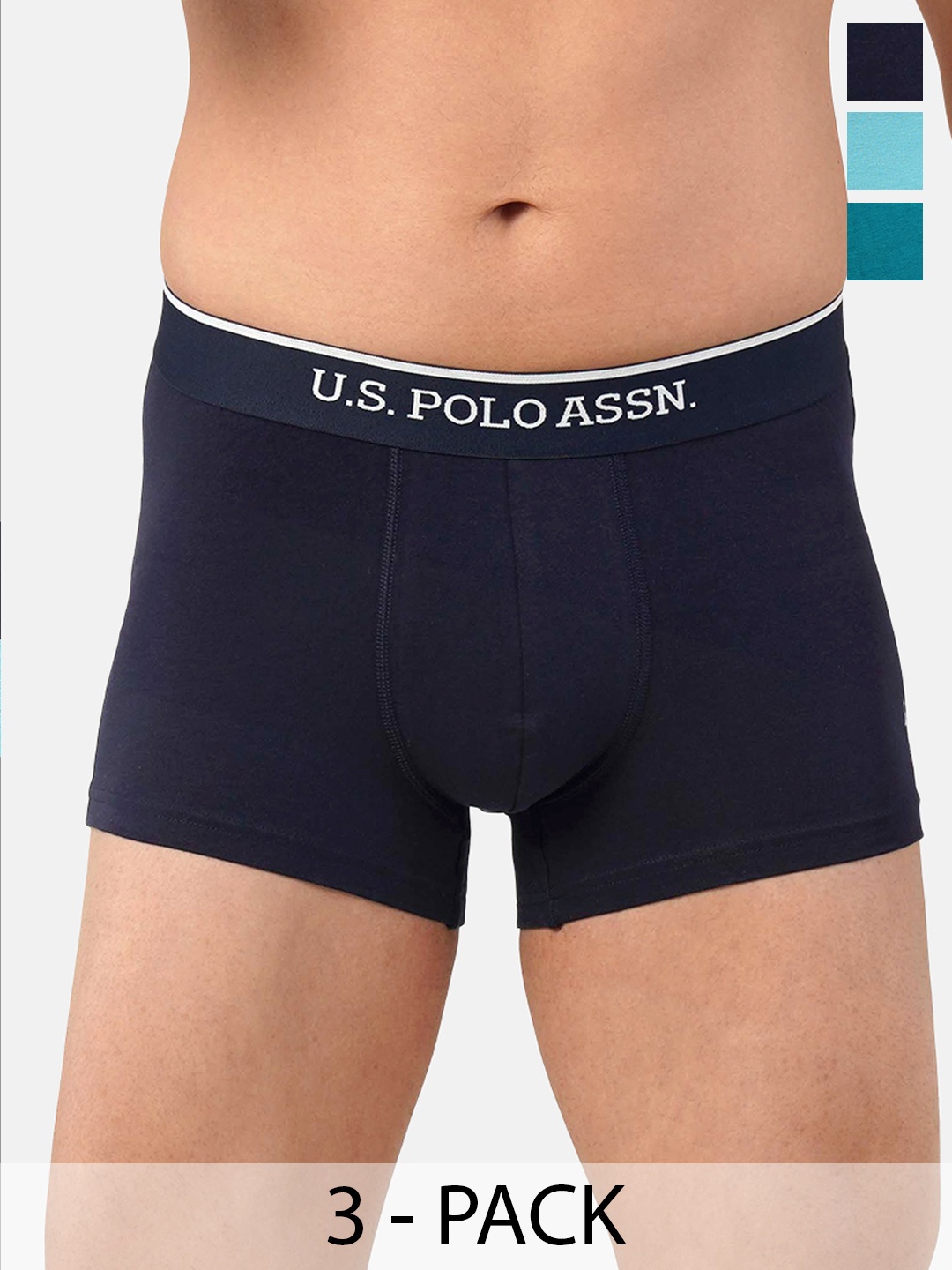 

U.S. Polo Assn. Pack of 3 Trunks 21275912-1-19484926-1, Navy blue