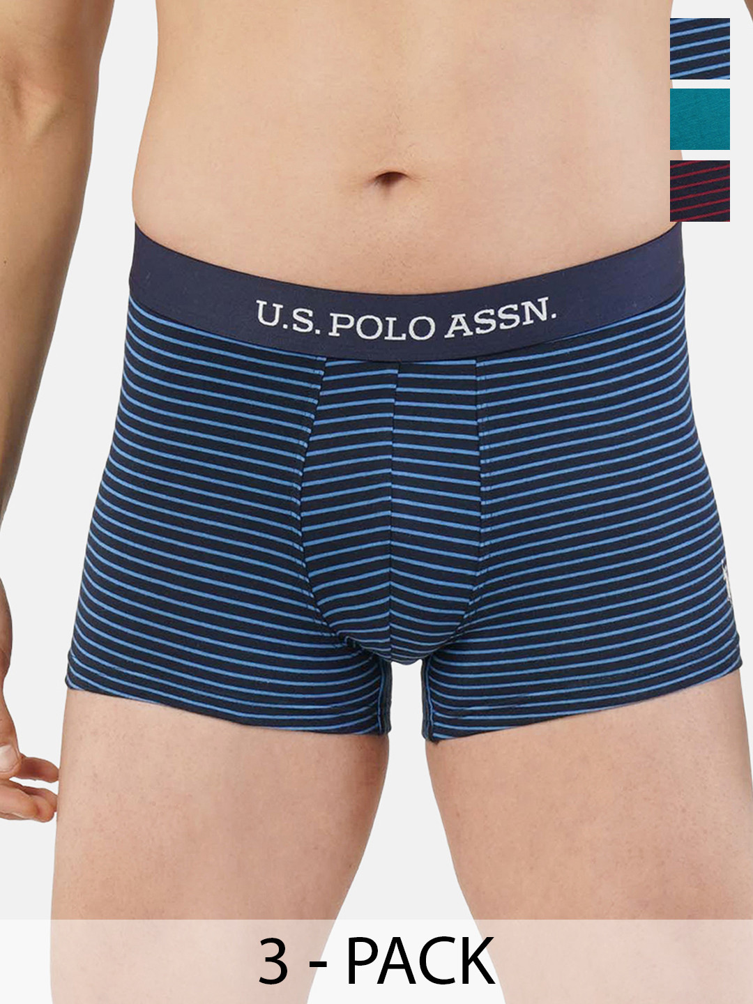 

U.S. Polo Assn. Pack of 3 Trunks 19484926-1-21275938-1, Navy blue