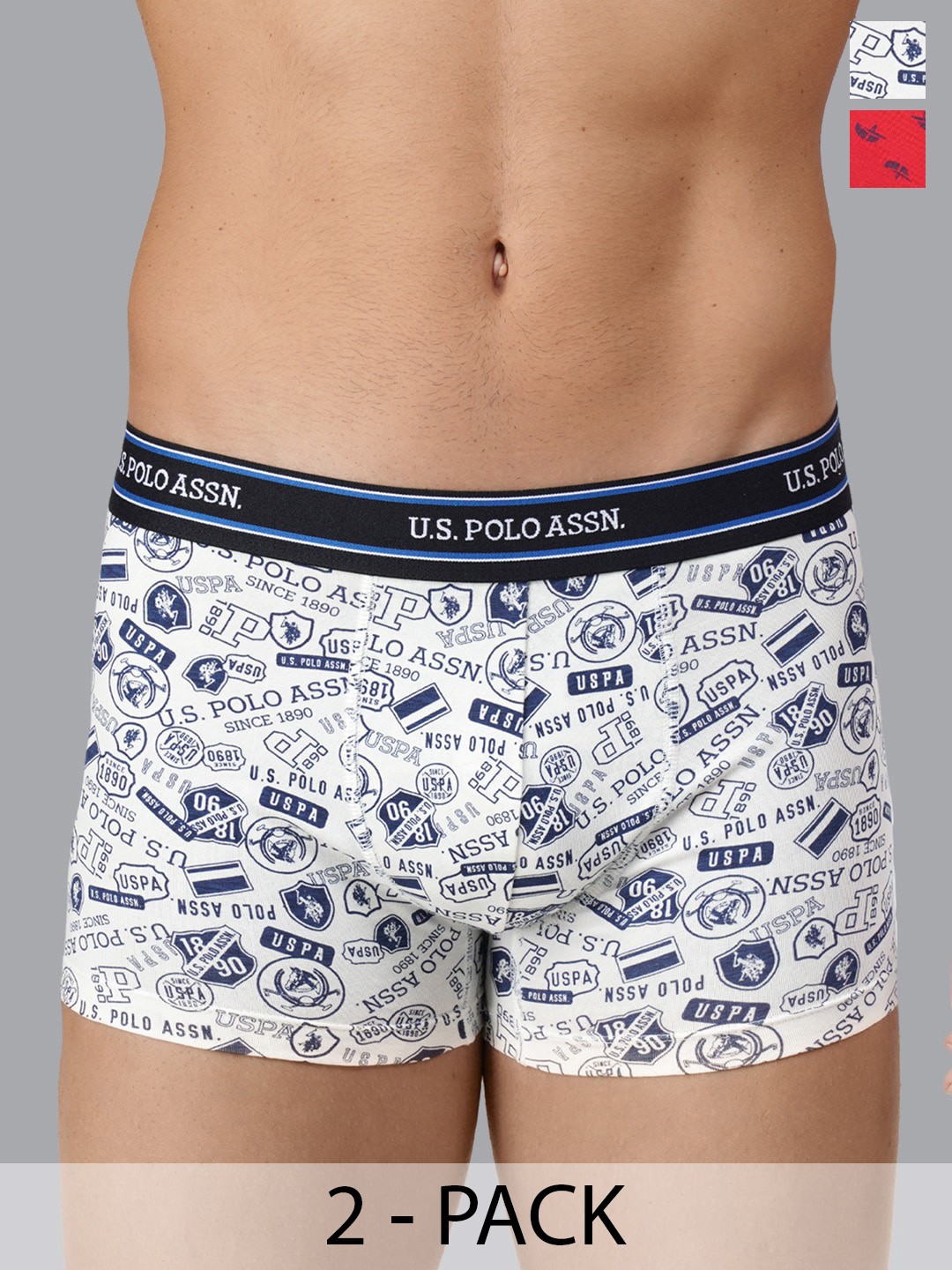 

U.S. Polo Assn. Pack of 2 Trunks 20416334-1-20416328-1, White