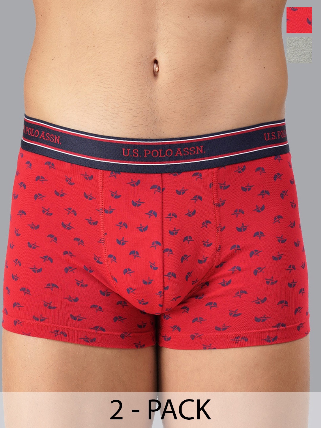 

U.S. Polo Assn. Pack of 2 Trunks 20649930-1-20416328-1, Red